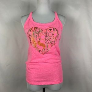 Victoria Secret Tank Top With Glitter Design